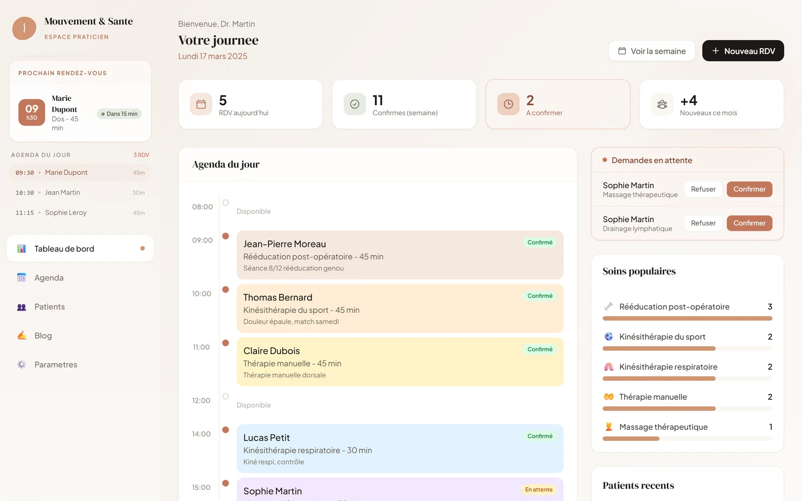 Cabinet Kiné Martin - Capture 1