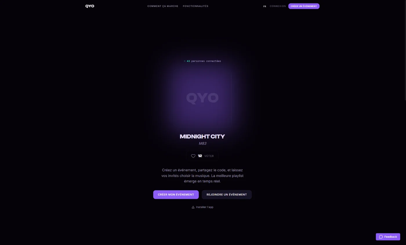 Aperçu du site Qyo