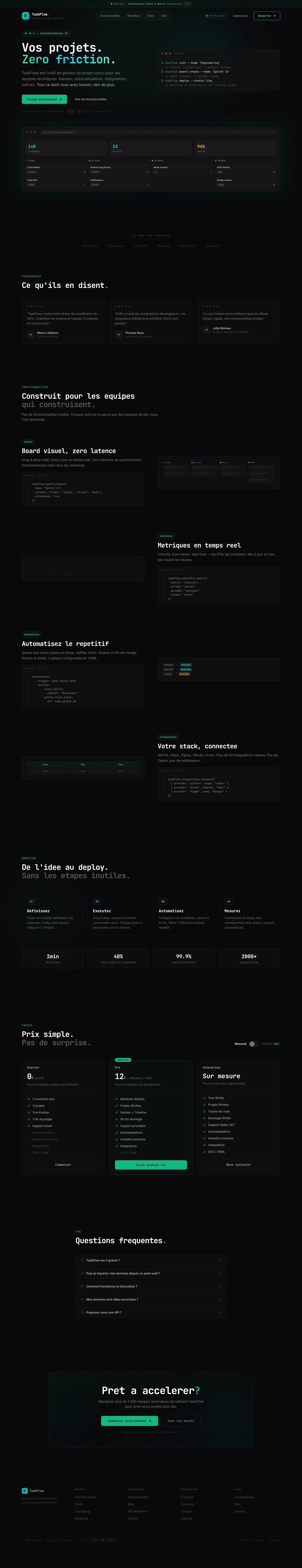 SaaS Gestion de Stock - Aperçu principal